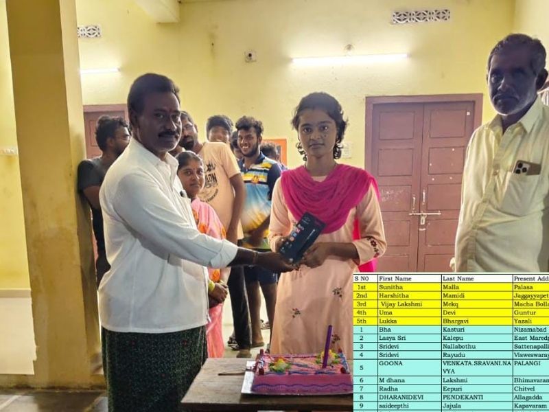 అమెరికాలోని AAA వారు నిర్వహించిన ముగ్గుల పోటీల్లో  30,000 మందిలో యాజలి గ్రామానికి చెందిన లుక్కా భార్గవికి 5వ స్థానం